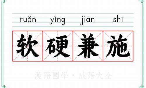 软硬兼施的意思_成语软硬兼施的意思